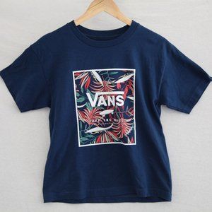 vans youth palm leaf tee size medium